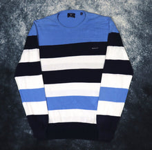 Load image into Gallery viewer, Vintage Baby Blue, Navy &amp; White Stripy Gant Jumper | XXL
