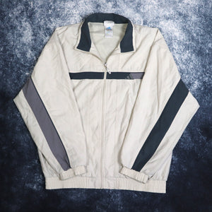 Vintage Beige Adidas Windbreaker Jacket | Medium