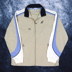 Vintage Beige Australian Kangaroo Windbreaker Jacket | Large