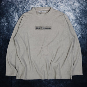 Vintage Beige Ben Sherman Fleece Sweatshirt