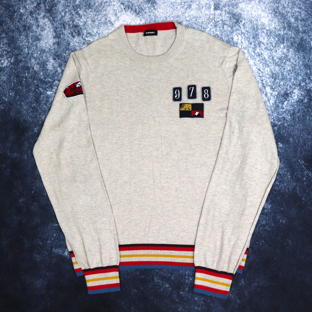 Vintage Oatmeal Diesel 978 Jumper | Medium