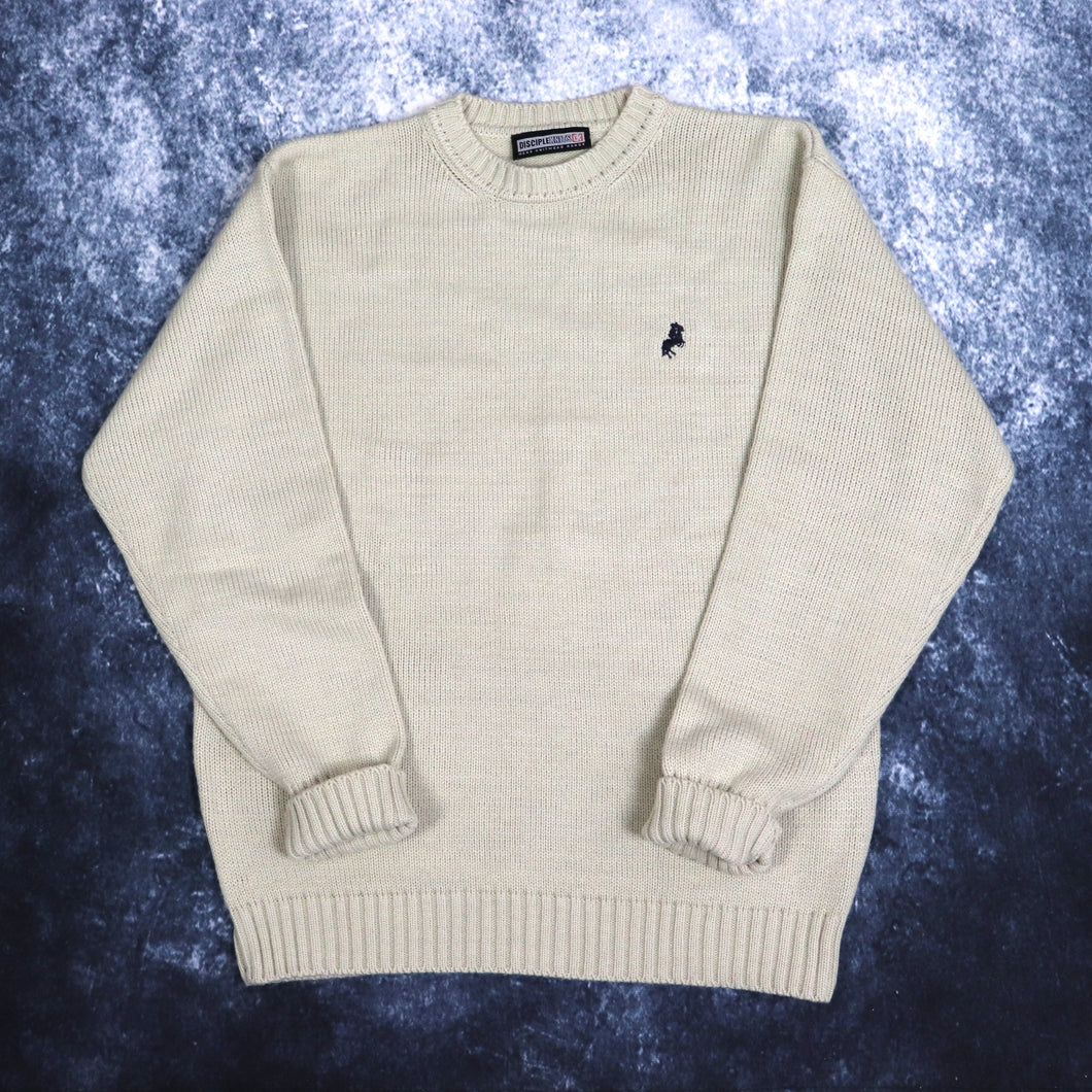 Vintage Beige Disciple Knits Jumper | Medium