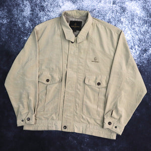 Vintage 90s Beige Gianni Valentino Harrington Jacket | Medium