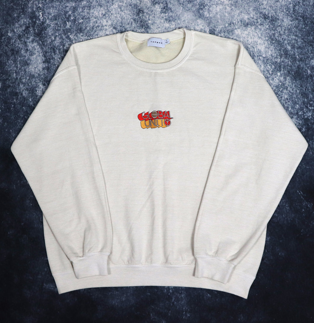 Vintage Beige Global Unity Sweatshirt | Large