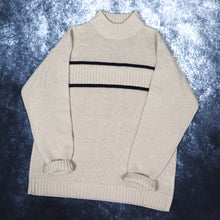 Load image into Gallery viewer, Vintage Beige High Neck Jumper | Large
