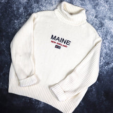 Load image into Gallery viewer, Vintage Beige Maine New England Turtle Neck Jumper | XS
