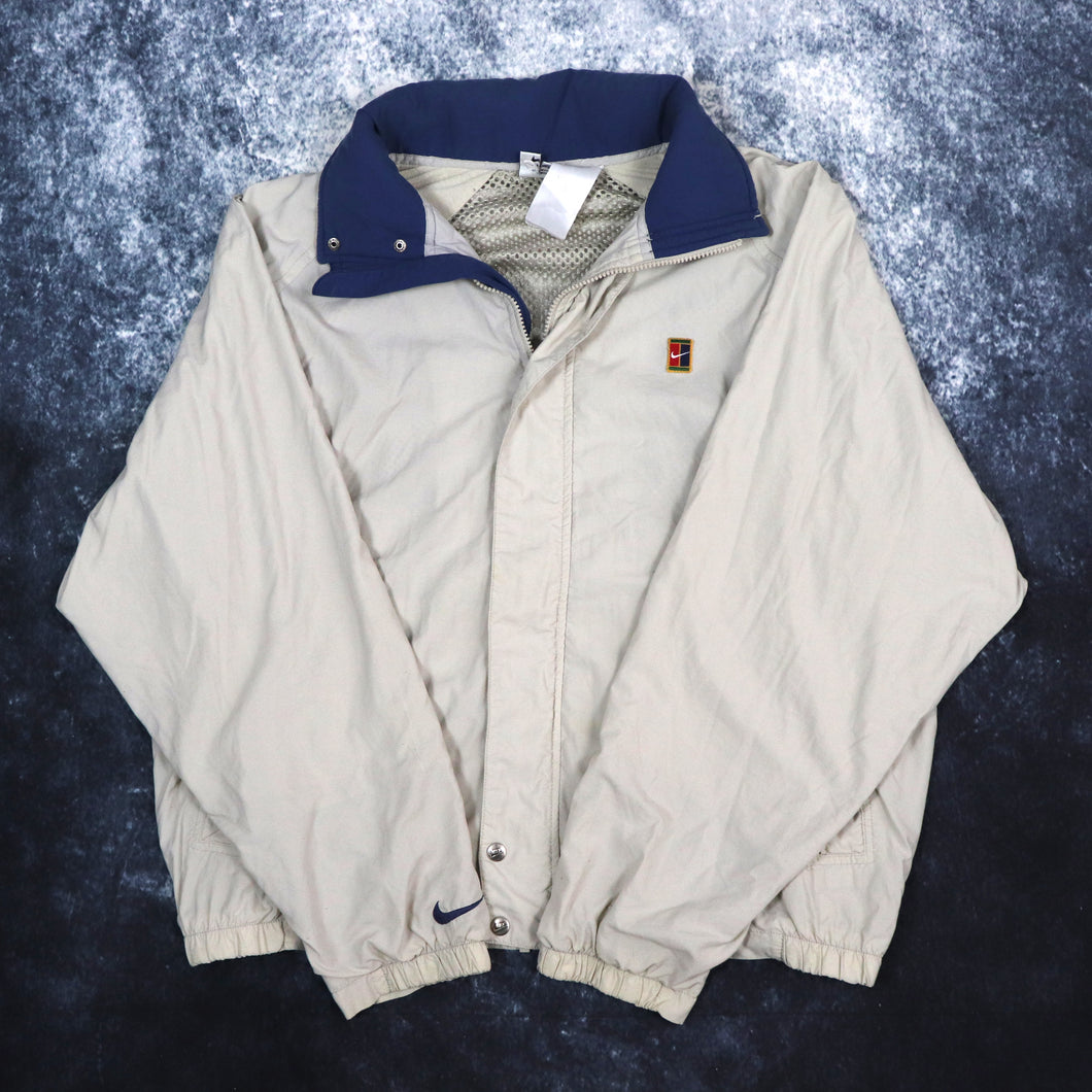 Vintage Beige Nike Windbreaker Jacket | XL