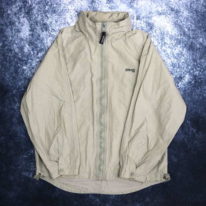 Vintage Beige Schott NYC Windbreaker Jacket