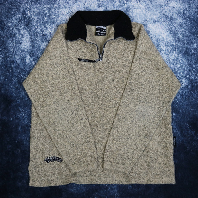 Vintage Beige Thirty Below 1/4 Zip Sherpa Fleece