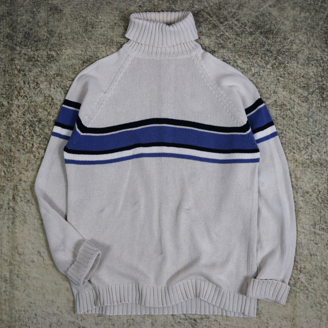 Vintage Beige Turtle Neck Jumper | Ragkid | Vintage Clothing UK – ragkid