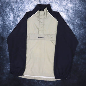 Vintage Beige & Navy Kickers 1/4 Zip Windbreaker Jacket | XXL