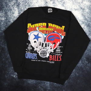 Vintage Black 1994 Super Bowl XXVIII Sweatshirt | Large