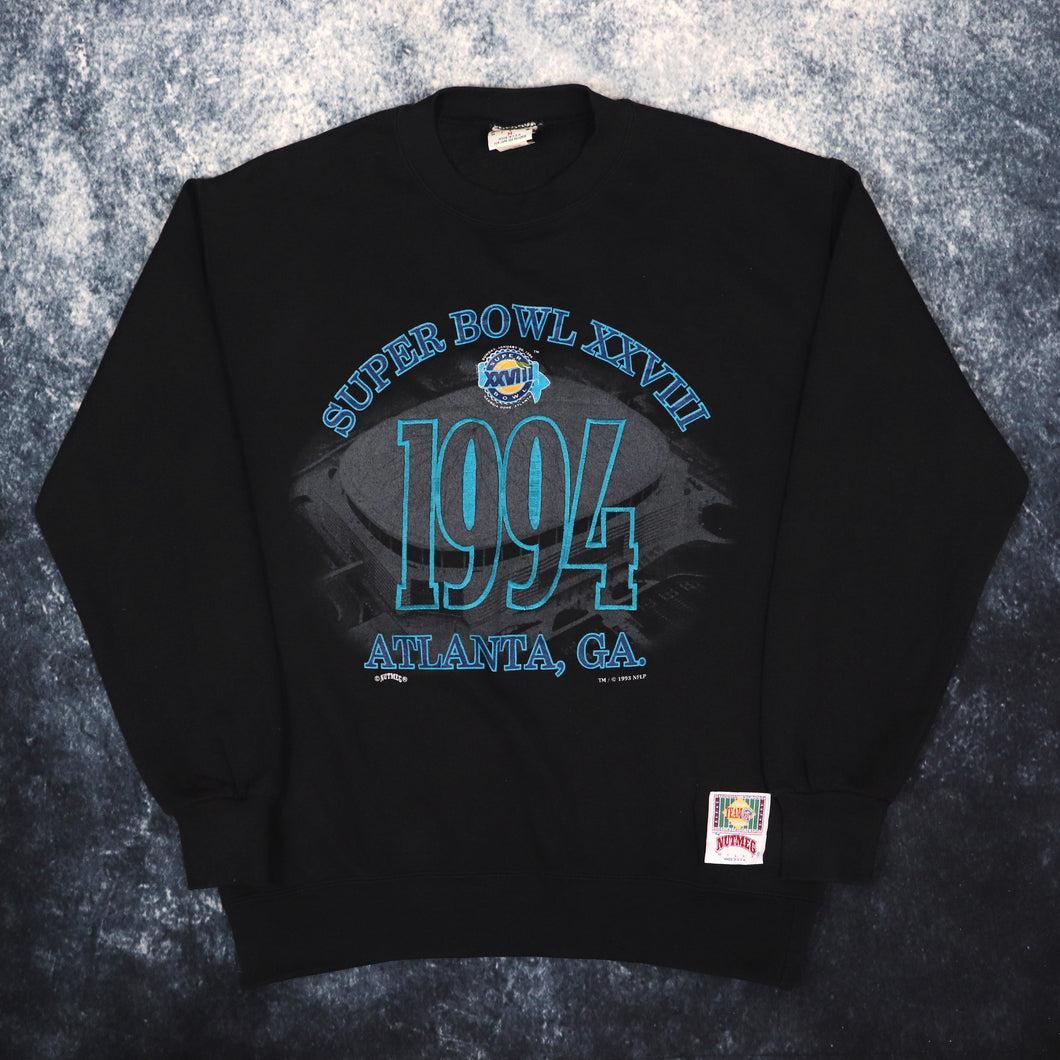 Vintage Black 1994 Super Bowl XXVIII Sweatshirt | Large