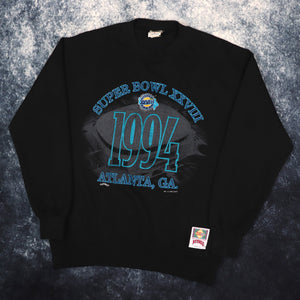 Vintage Black 1994 Super Bowl XXVIII Sweatshirt | Large