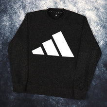 Load image into Gallery viewer, Vintage Black Adidas Big Logo Fleece Sweatshirt | Large
