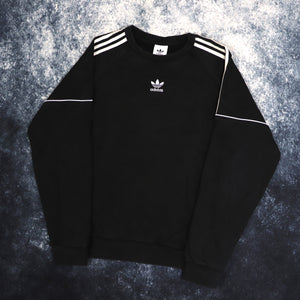 Vintage Black Adidas Trefoil Sweatshirt | Large