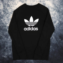 Load image into Gallery viewer, Vintage Black Adidas Trefoil Sweatshirt | XS

