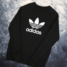 Load image into Gallery viewer, Vintage Black Adidas Trefoil Sweatshirt | XS
