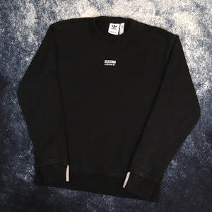Vintage Black Adidas Trefoil Sweatshirt | XS