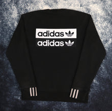 Load image into Gallery viewer, Vintage Black Adidas Trefoil Sweatshirt | XS
