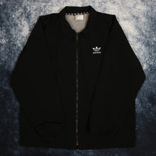 Load image into Gallery viewer, Vintage Black Adidas Trefoil Windbreaker Jacket
