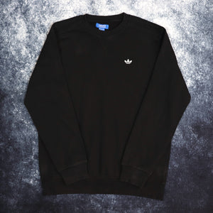 Vintage Black Adidas Trefoil Sweatshirt | Large