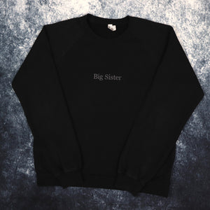 Vintage Black Big Sister Sweatshirt | Small