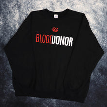Load image into Gallery viewer, Vintage Black Blood Donor Sweatshirt | XL
