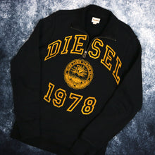 Load image into Gallery viewer, Vintage Black Diesel 1/4 Zip Sweatshirt | Medium
