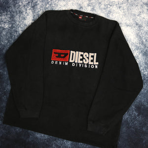 Vintage Black Diesel Spell Out Sweatshirt