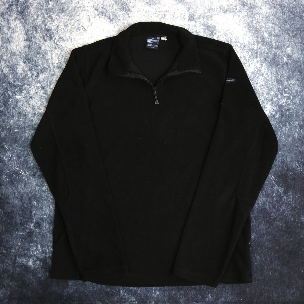 Vintage Black Everton 1/4 Zip Fleece Sweatshirt