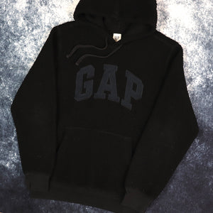 Vintage Black GAP Sherpa Fleece Hoodie | Small