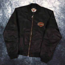 Load image into Gallery viewer, Vintage Black Harley Davidson Capistrano Bomber Jacket | XL
