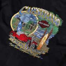 Load image into Gallery viewer, Vintage Black Harley Davidson Capistrano Bomber Jacket | XL
