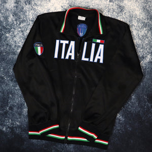 Vintage Black Italia Track Jacket | XS