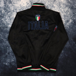 Vintage Black Italia Track Jacket | XS