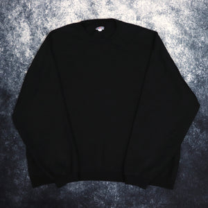 Vintage Black Jerzees Sweatshirt | XL