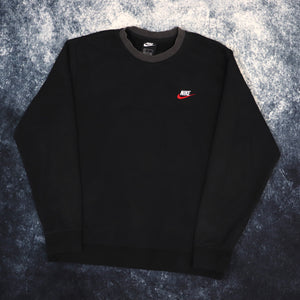 Vintage Black Nike Sweatshirt | Large