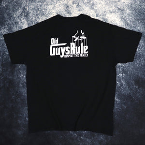 Vintage Black Old Guys Rule T Shirt | XL