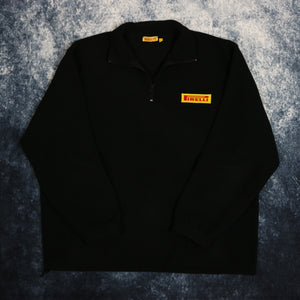 Vintage Black Pirelli 1/4 Zip Fleece