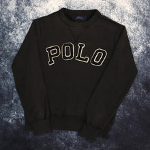 Load image into Gallery viewer, Vintage Black Polo Ralph Lauren Spell Out Sweatshirt | XS
