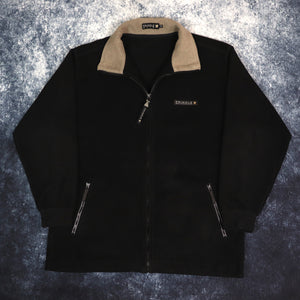 Vintage Black Pringle Golf Fleece Jacket | XL