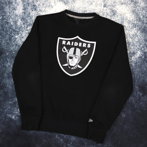 Vintage Black Raiders NFL Sweatshirt | Small