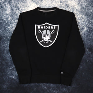 Vintage Black Raiders NFL Sweatshirt | Small
