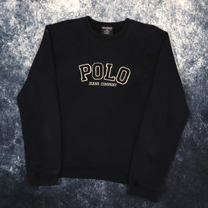 Vintage Faded Black Ralph Lauren Polo Jeans Sweatshirt | Small