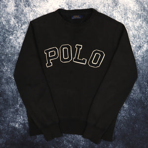 Vintage Black Ralph Lauren Polo Sweatshirt | XS