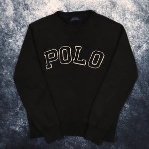 Vintage Black Ralph Lauren Polo Sweatshirt | XS