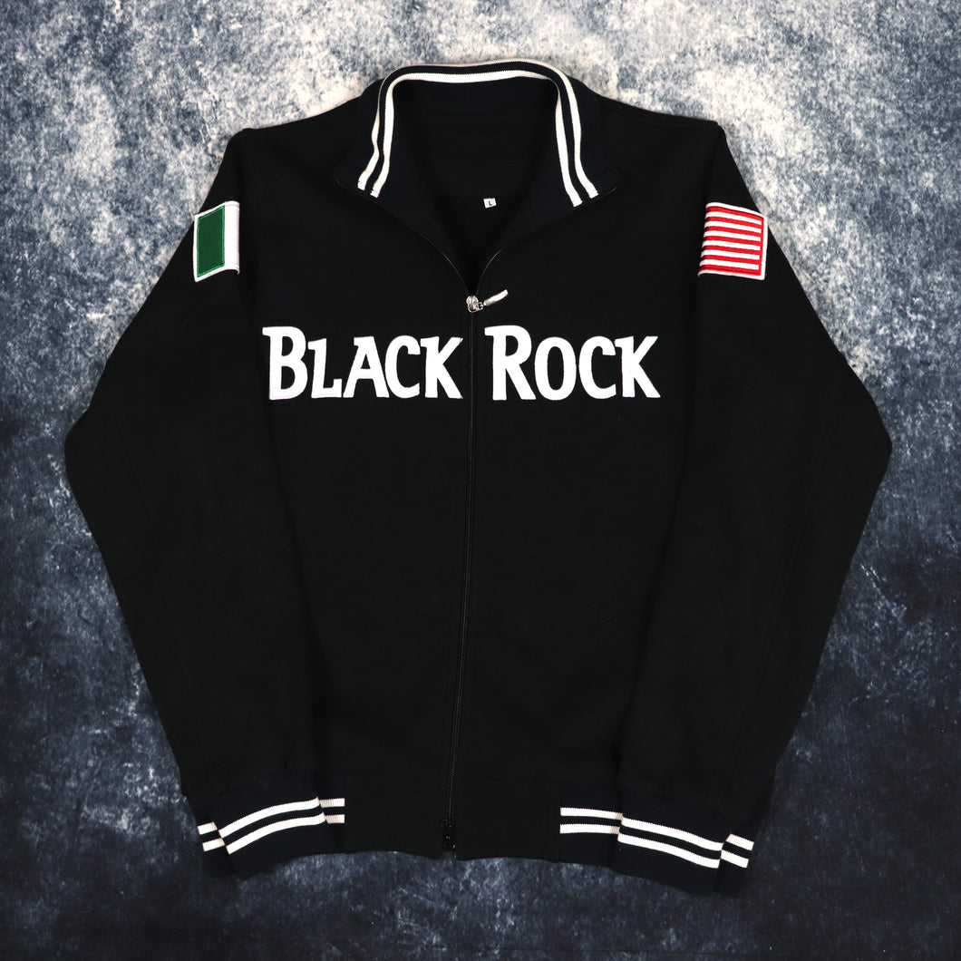 Vintage Black Rock Zip Up Sweatshirt | Large