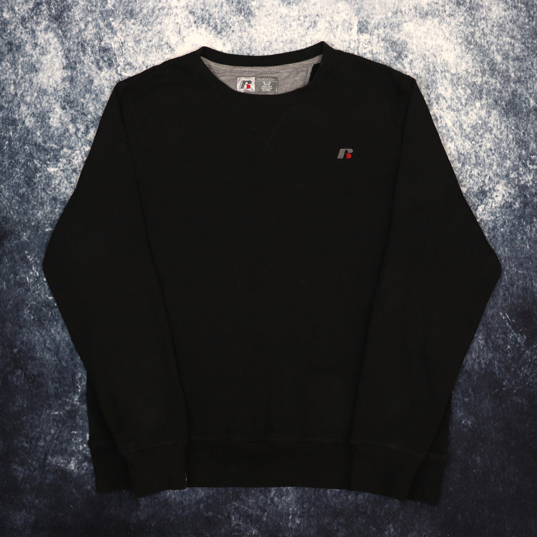Vintage Black Russell Sweatshirt | Medium