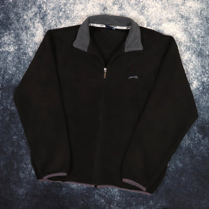 Vintage Black Slazenger Fleece Jacket | Medium